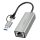 Logilink USB-C   Gigabit Ethernet adapter 2 az 1-ben USB-csatlakozással, szürke