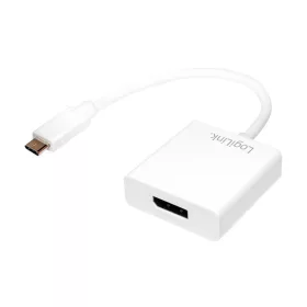   LogiLink USB 3.2 Gen1 Type-C adapter, C/M DP/F, 4K/60 Hz, fehér, 0,11 m (UA0246A)