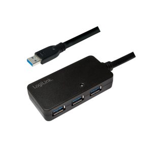   Logilink USB 3.0 aktív átjátszó kábel 4-port elosztóval, 10m (UA0262)