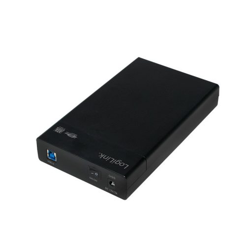Logilink 3,5" külső ház USB 3.0, csavarmentes, fekete