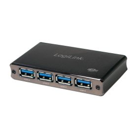   Logilink USB 3.0 HUB 4-port, alumínium, tápegységgel együtt (UA0282)