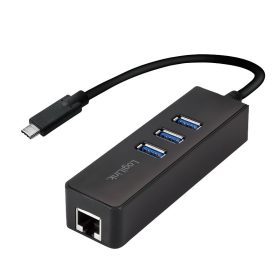   Logilink USB 3.2 Gen 1x1 USB-C  3-port hub, Gigabit Ethernet-csatornával (UA0283)