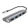 Logilink USB 3.2 Gen 1x1 USB-C 4 portos hub, alumínium házzal