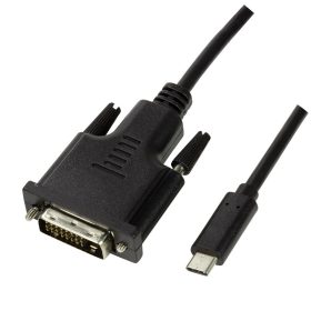   Logilink USB 3.2 Gen 1x1 USB-C  M és DVI közötti kábel, 1,8m (UA0331)