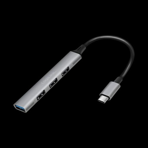 Logilink USB 3.2 Gen1 Type C, 4 portos vékony hub, alumínium házzal