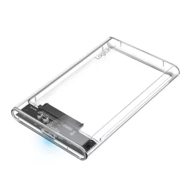   Logilink 2,5" külső HDD ház USB 3.0,csavarmentes, átlátszó (UA0409)