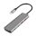 Logilink Ultravékony USB 3.2 Gen2 hub, 2x USB-A, 2x USB-C, PD, 100 W, asztroszürke