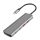 Logilink Ultravékony USB 3.2 Gen2 hub, 2x USB-A, 5x USB-C, PD, 100 W, asztroszürke
