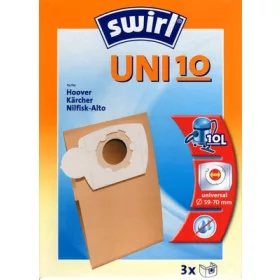 Swirl UNI10 Univerzális porzsák, 3 db papír porzsák