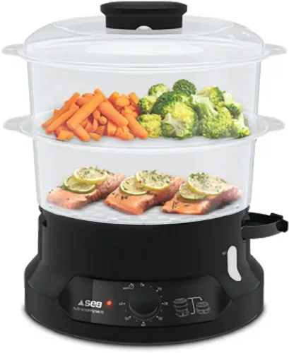 Tefal Minicompact VC139810 ételpároló 2 kosarak száma Szabadonálló 800W Fekete