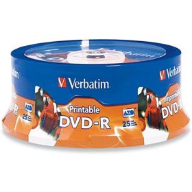 DVD-R VERBATIM 4.7GB X16 PRINTABLE (CAKE 25)