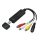 Logilink USB 2.0 A/V befogó, USB-A/M - 3x RCA + Mini-DIN 5/F, Windows 11