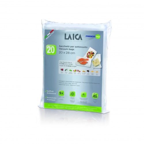 Laica légcsatornás vákuum csomagoló tasak 20x28cm, 20db (VT36050)