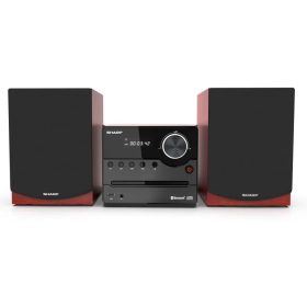  SHARP XL-B512BR Bluetooth mikrohifi rendszer barna fa hangszórókkal