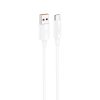 Foneng XS07 USB-A apa - USB-C apa Adat- és töltőkábel 1m - Fehér