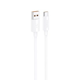   Foneng XS07 USB-A apa - USB-C apa Adat- és töltőkábel 1m - Fehér