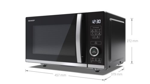 SHARP YC-QS204AEB 20L, forgótányér nélküli, síkágyas mikrohullámú sütő